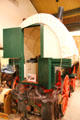 Display of interior & typical contents of Studebaker covered wagon at El Dorado County Historical Museum. Placerville, CA