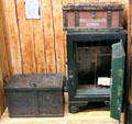 Wells Fargo locked box, strong box & safe at El Dorado County Historical Museum. Placerville, CA.