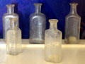 Locally made medicine bottles at Fountain & Tallman Museum. Placerville, CA.