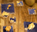 Gold nugget display in museum at Marshall Gold Discovery SHP. Coloma, CA.