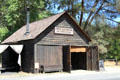 General Blacksmithing & Horseshoeing building on Main St. at Marshall Gold Discovery SHP. Coloma, CA.