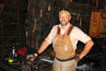 Blacksmithing docent at Marshall Gold Discovery SHP. Coloma, CA.