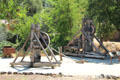 Gold-ore stamp mill crushing machines at Marshall Gold Discovery SHP. Coloma, CA.