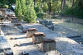 Gold mining ruins at Empire Mine State Historic Park. Grass Valley, CA.