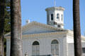 Octagonal cupola of Yuba City Courthouse. Yuba City, CA.