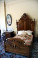 Bedroom at Bidwell Mansion house museum. Chico, CA.