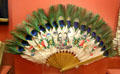 Peacock feather fan owned by Annie Bidwell at Bidwell Mansion house museum. Chico, CA.