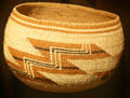Karuk native trinket basket at Siskiyou County Museum?. Yreka, CA.