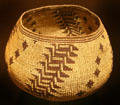 Achumawi native storage basket at Siskiyou County Museum?. Yreka, CA.