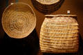Shasta native stick plate & Karuk fish basket at Siskiyou County Museum?. Yreka, CA.