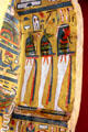 Paintings in coffin from Thebes at Rosicrucian Egyptian Museum. San Jose, CA.