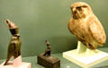 Falcon mummy coffins at Rosicrucian Egyptian Museum. San Jose, CA.