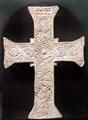 Limestone Christian cross from Luxor at Rosicrucian Egyptian Museum. San Jose, CA.
