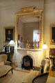 Mirror & marble fireplace in parlor at Pardee Home Museum. Oakland, CA.