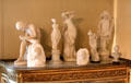 Marble & ceramic statuettes at Pardee Home Museum. Oakland, CA.