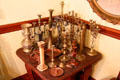Brass candlesticks at Pardee Home Museum. Oakland, CA.