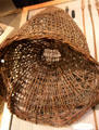 Pomo native woven fish trap at Oakland Museum of California. Oakland, CA.