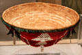 Ohlone native ceremonial basket by Linda Yamane at Oakland Museum of California. Oakland, CA.