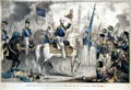 Gen. Scott's Grand Entry into the City of Mexico, Sept. 14th, 1847 lithograph by James Baillie at Oakland Museum of California. Oakland, CA.