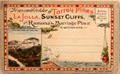 Postcard folder for Torrey Pines, La Jolla & Sunset Cliffs at Oakland Museum of California. Oakland, CA.