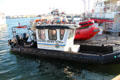 Official boats at Jack London Square docks. Oakland, CA.