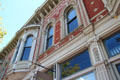 Brickwork on heritage commercial building. Oakland, CA.