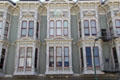 Victorian facade in heritage Oakland neighborhood. Oakland, CA.