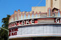 Art Deco marquee details of Grand Lake Theater. Oakland, CA.
