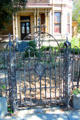 Iron gate at Cohen-Bray House. Oakland, CA.