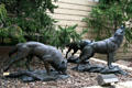 Wolf Pack sculpture by Veryl Goodnight at Leanin' Tree Museum. Boulder, CO.