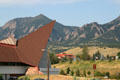 Modern church mimics Rocky Mountains surrounding Boulder. Boulder, CO.