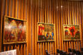 Modern old Testament paintings paintings by Shlomo Katz in Jewish Chapel in USAF Academy Chapel. Colorado Springs, CO.