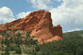 Rock cliff in Garden of the Gods. Manitou Springs, CO.