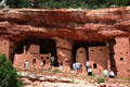 Manitou Cliff Dwellings created as a tourist attraction in early 20th century. Manitou Springs, CO