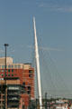 Mast of Millennium Bridge seen from 16th Street Mall. Denver, CO.