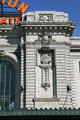 Beaux Arts detail giving 1914 year of present rail station. Denver, CO.