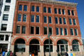 Brick heritage office building with arches. Denver, CO.