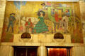 Stagecoach mural in lobby of Brown Palace Hotel. Denver, CO.