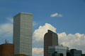 Republic Plaza & Wells Fargo on the Denver skyline. Denver, CO.