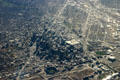 Highrises of downtown Denver from the air. Denver, CO.