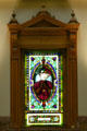 Emily Griffith, Founder of Opportunity School, stained-glass window at Colorado State Capitol. Denver, CO.