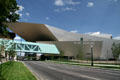 Terraces, bridges & titanium skin of Libeskind's Denver Art Museum. Denver, CO.