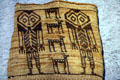 Wasco Indian woven wallet with human figures at Denver Art Museum. Denver, CO.