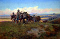 In the Enemy's Country painting by Charles Marion Russell at Denver Art Museum. Denver, CO.