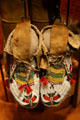 Beaded moccasins at Colorado History Museum. Denver, CO.