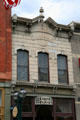 Open pediment of E.E. Kettle heritage building on Larimer Square. Denver, CO.