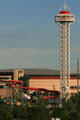 Tower of Six Flags Elitch Gardens. Denver, CO.