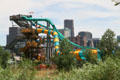 Water slide at Six Flags Elitch Gardens. Denver, CO.