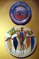 Painted bird plates from Tonalá, Mexico at Museo de las Americas. Denver, CO.