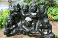 The Bira stone sculpture by Square Chickwanda of Zimbabwe at Denver Botanic Gardens. Denver, CO